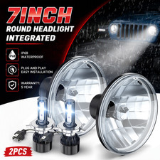 New 2026 Dot 7 Inch Round Led Headlights Hilo Beam Fit Ford Model A 1930 1931