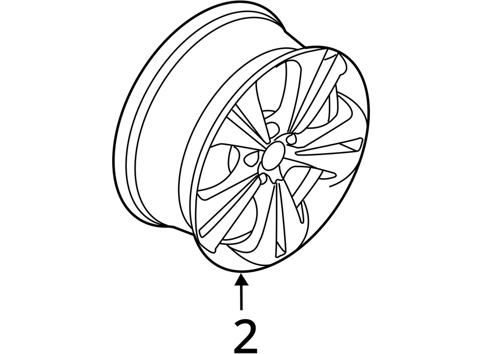 2013-2019 Ford Taurus Oem Wheel Rim Y0462 - Image 4 of 4