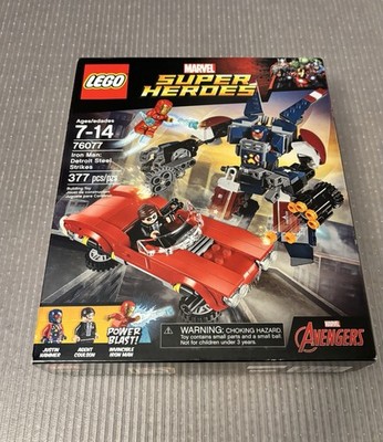 LEGO Marvel SuperHeroes Iron Man Detroit Steel Strikes 76077 Brand New (Retired)