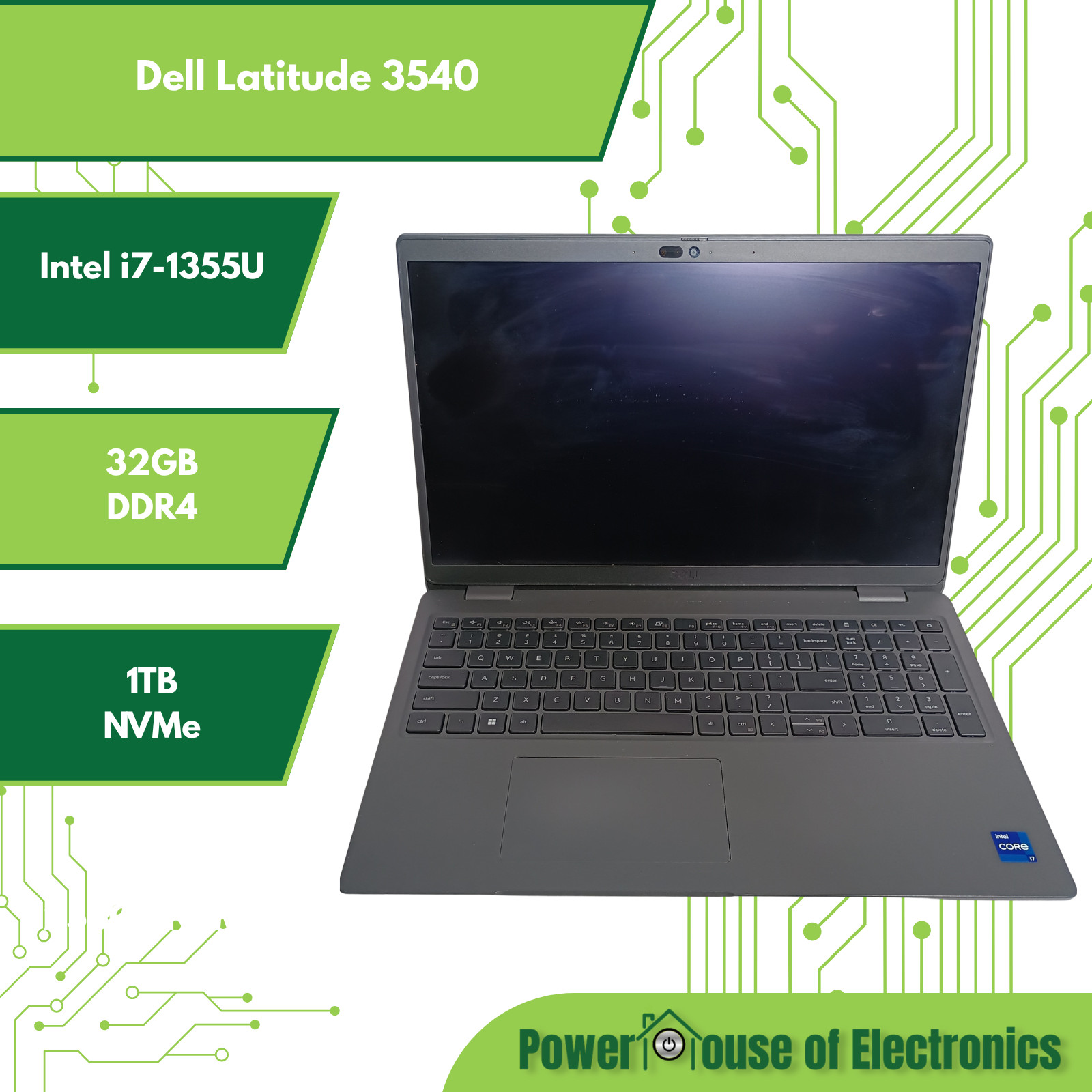 dell latitude 3540, 15.6-Inch Laptop, with i7-1355U, Windows 11 Pro
