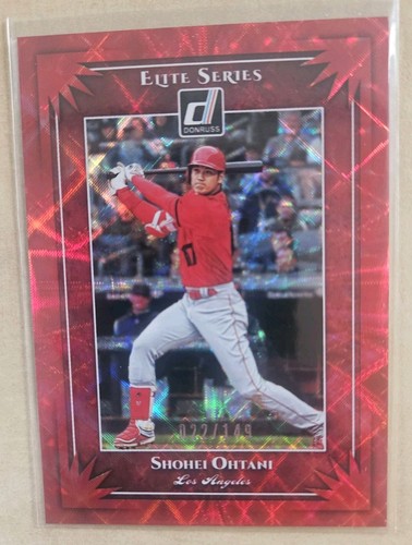 2019 Panini Donruss - Elite Series Shohei Ohtani Red /149 Color Match 2nd Year 