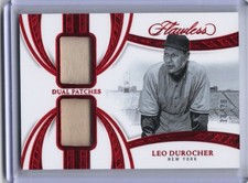 2025 Panini Flawless Baseball – Leo Durocher Dual Patches #DP-LD – Ruby /20