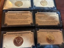 4 Enhanced Gold Hologram Presidential Dollar U.S. Mint $1 Coin Set