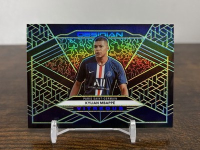 KYLIAN MBAPPE 2019 PANINI OBSIDIAN #V11 VITREOUS GREEN /25 PSG