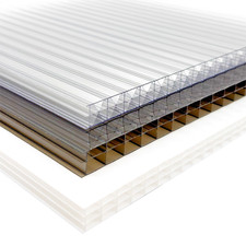 16mm Clear / Bronze / Opal White Polycarbonate Roofing Sheets - Cut to Size