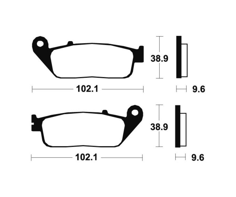 Plaquettes de frein TECNIUM Performance MF200 longévité supérieure