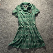 Harry Potter Slytherin Dress Costume Medium Plaid Green Her Universe