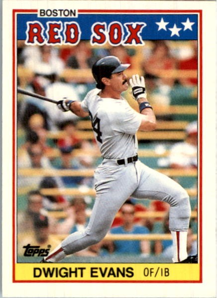 1988 Topps UK Minis Baseball Card #22 Dwight Evans