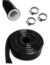  3/8" ID Heat Shielded Fire Thermo Armor Fire Sleeve Silicone 3/8" ID x 5FT
