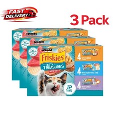 Friskies Tasty Treasures Prime Filets Wet Cat Food Variety Pack 12 Cans 3 Pack