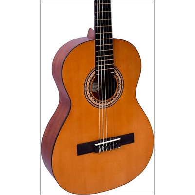 Valencia 200 Series 34 Size Hybrid Classical Acoustic Guitar Natural