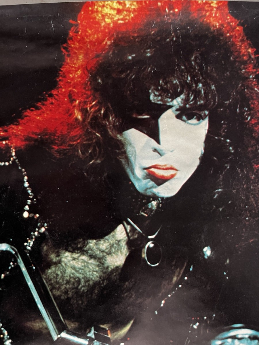 Kiss 1977 Paul Stanley on Chopper Aucoin Management 14-532 Vintage
