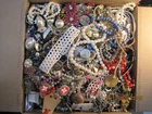 25  Pound Vintage to Now Costume Jewelry Good Use Wear Sell Craft HARVEST LOT 7