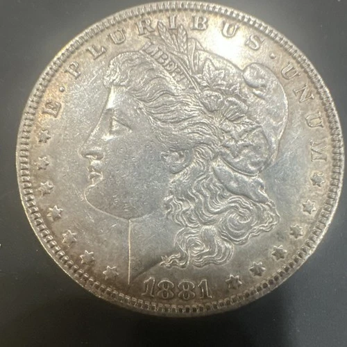 1881 Morgan Silver Dollar $1 Coin 0.9 Fineness Silver Uncertified