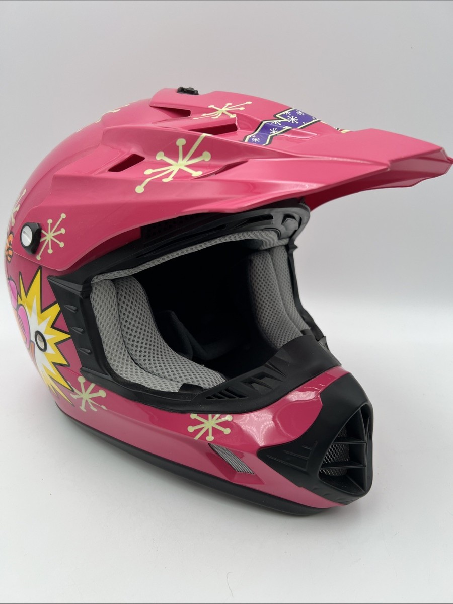 Youth Motorcycle Helmet AFX FX-17Y Rocket Girl Small w/ Spy
