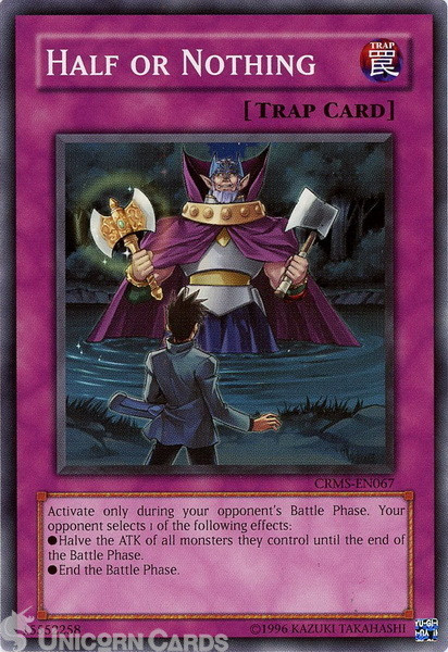CRMS-EN067 Half or Nothing Common UNL Edition Mint YuGiOh Card