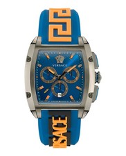 Versace Mens  Gunmetal 42mm Strap Fashion Watch