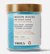 *1 Jar* Truly Beauty Moon Rocks Pre-Shave Scrub Vegan 6 fl oz Blue Tansy Coconut