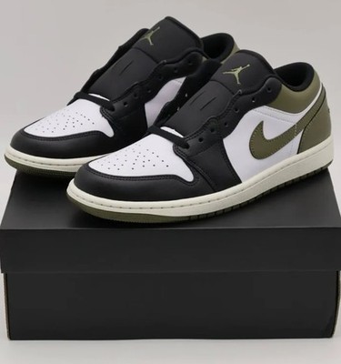 Nike Air Jordan 1 Low 'Olive Green' Black Sneaker Größe EU 38. 