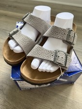 BIRKENSTOCK Men's Arizona Desert Buck Whale Gray Nubuck size 44 regular width 