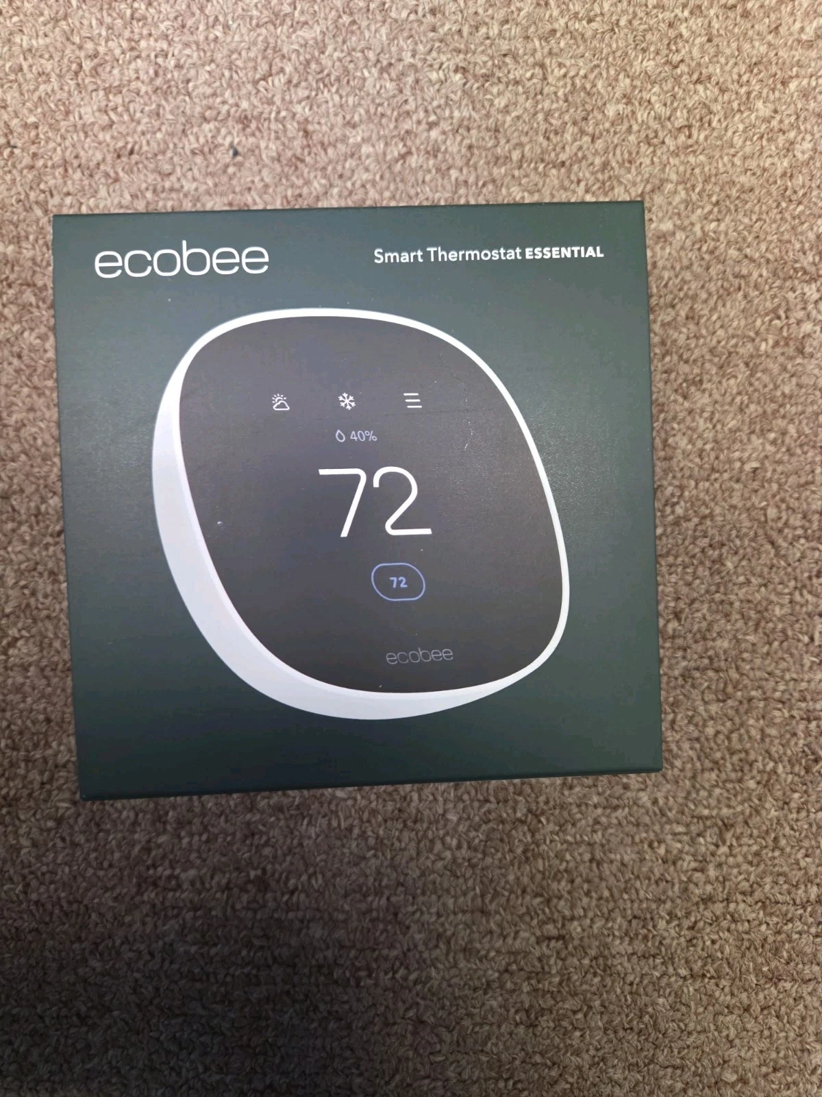 Ecobee Smart Thermostat Essential EB-STATE7-01 programmable Wi-Fi Thermostat