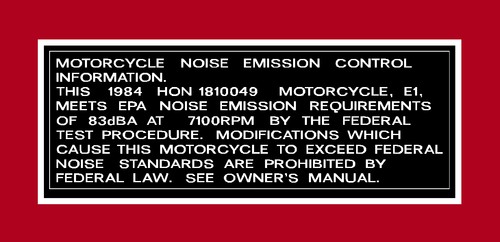 HONDA Z50R 1984 DECALS KIT COMPLETE REPRO - Picture 4 of 8