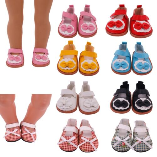 Multiple Styles Canvas Shoes Hand-made Leather Shoes Bow Shoes  Children Toys - Picture 1 of 20