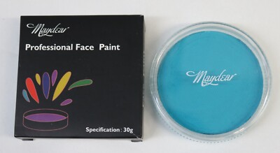 Maydear Professional Water Based Face Painting Palette (30g) Blue-Green - Sealed