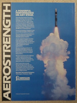 1986-89 PUB HERCULES MISSILE US ARMED FORCES MINUTEMAN POLARIS TRIDENT ICBM AD
