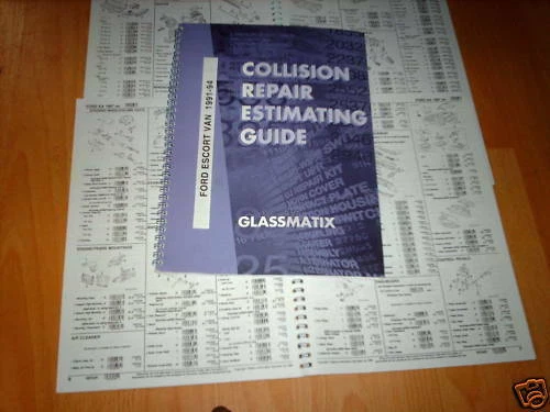 Ford Escort Paper Car Parts Catalogues