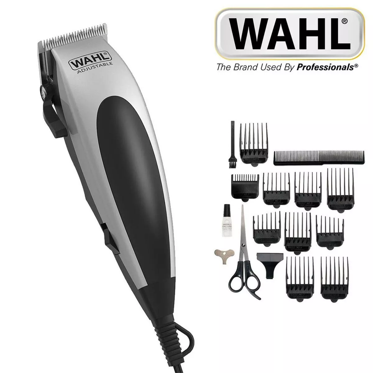 Wahl Mens Vogue Corded Hair Clipper Trimmer Grooming Set 0.8 25mm 79305 017