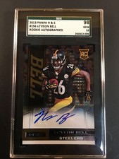 2013 Panini Rookies & Stars Le’Veon Bell Rookie Auto #156 SGC GEM Mint 10