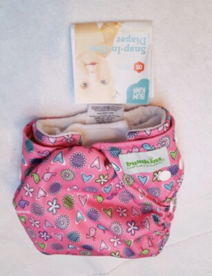 Bumkins Snap-in-One Cloth Diaper, Pink NEW