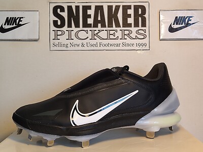 Nike Mens Force Zoom Trout 8 Pro Baseball Cleat - Size 10.5 - CZ5915 010 - Black