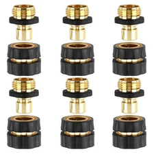 Quick Connect Hose Fittings Male and Female Set Aluminum Garden Hose Fitting ...