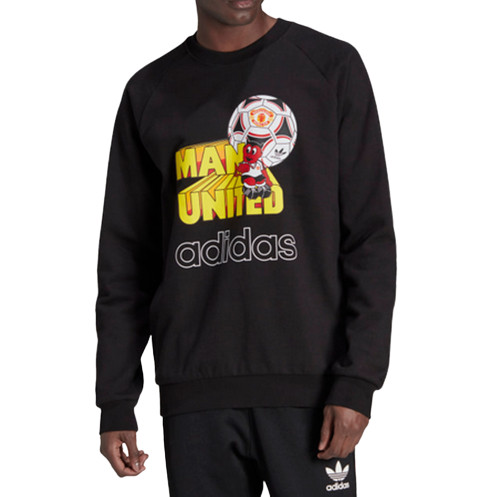 ADIDAS ORIGINALS MANCHESTER UTD FOOTBALL RETRO SWEATSHIRT OFFICAL UK M,L,XL,2XL