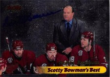 Scotty Bowman autographed hockey card (Red Wings) 1999 Bowmans Best Foil #SB11