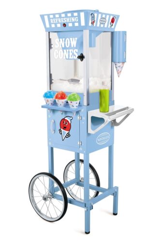 Nostalgia Snow Cone Shaved Ice Machine - Retro Cart Slushie Machine Makes 72 ... - Picture 1 of 7