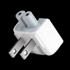 Lot of 3 Genuine Apple 607-8083 Macbook Duck Head 125V 2-Prong Adapter Plug