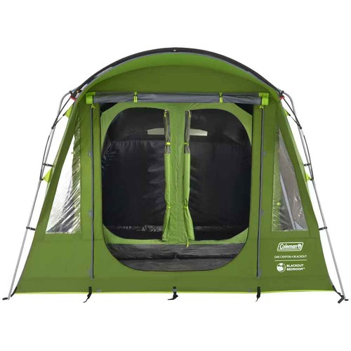Tenda Coleman Oak Canyon Blackout Per 4 Persone Tunnel Verde - Foto 5 di 9