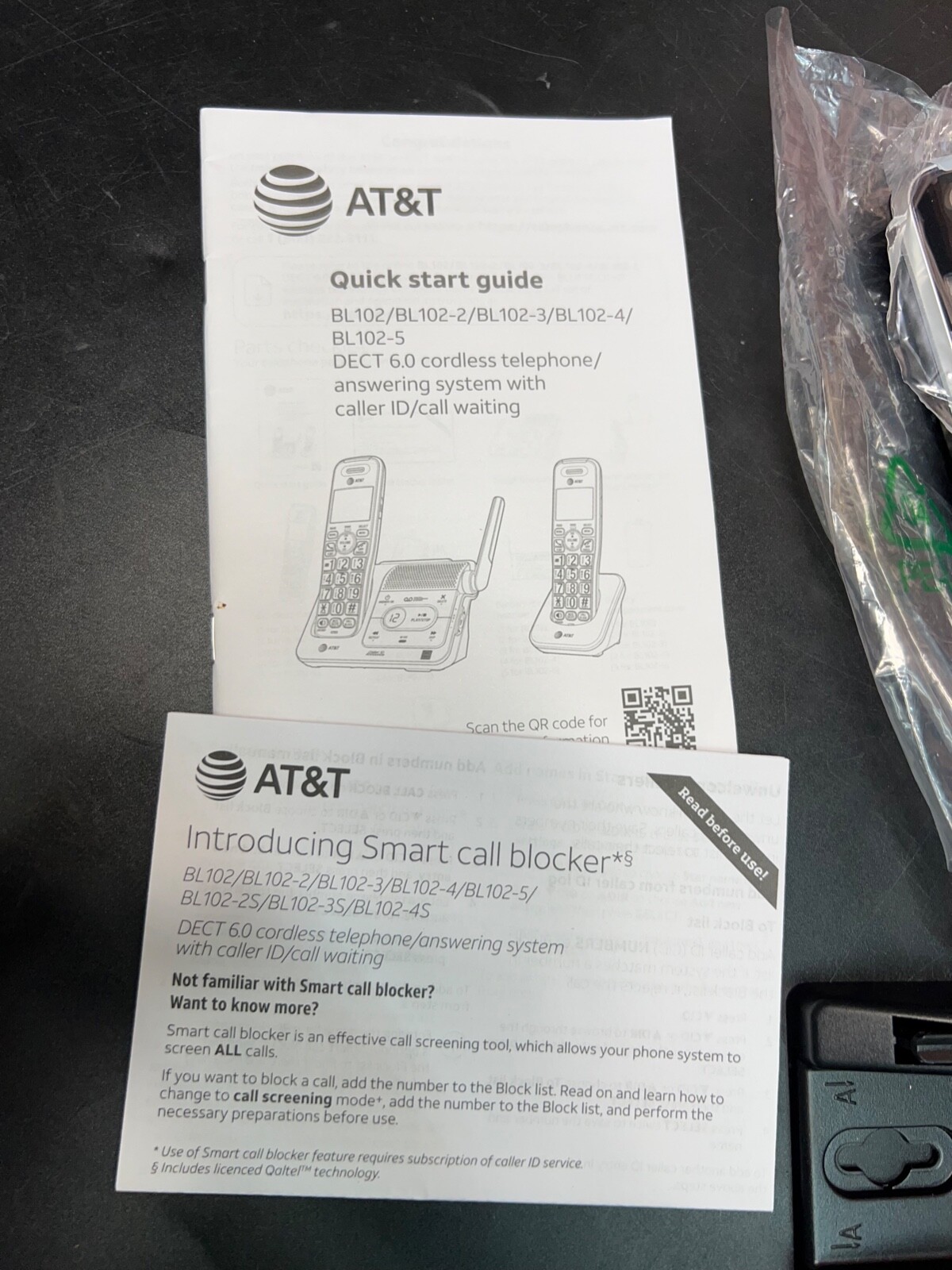 AT&T BL102-3 DECT 6.0 Cordless Phone 3-Handset System with Answering Machine
