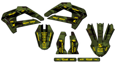 2022-2025 CX 65 APACHE Green Senge Graphics Kit Compatible with Cobra