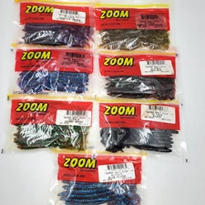 Zoom Super Salt Plus U-Tale 6" Worm 20 Count You Choose Color Bass Fishing 001