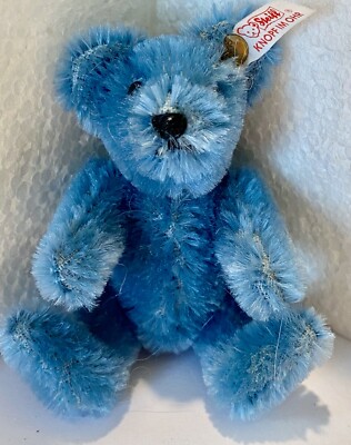 最終価格　Steiff Teddy Bear blue Blue Steiff Teddy Bear All Ids 14 Inches Club Edition 1994