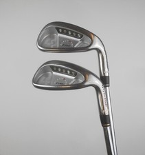 VERY NICE MEN'S RH TAYLORMADE RAC OS STIFF FLEX STEEL 6 IRON AND PW