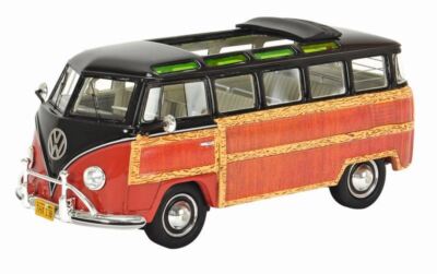 Shuco Vw T1 Samba Woody  1:43 Scale