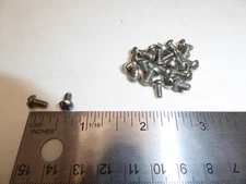 6-32 x 1/4 Round Head Slotted Machine Screw SS 18-8 VINTAGE USA Made Qty 25
