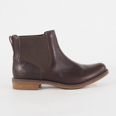Timberland Magby Chelsea A1KHW braune lässige Damen-Wanderstiefel aus Leder zum Überziehen