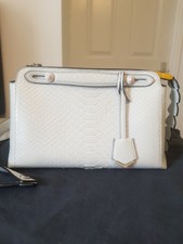 Gorgeous Python And Crocodile Fendi By The Way Bag In Beautiful Pale Blue