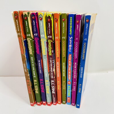 Lot 10 R.L. Stine Goosebumps Books 1992-1996 No 1 3 4 10 17